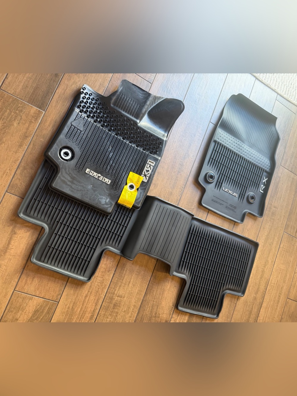 Lexus RX 5th Gen (23-26) All-Weather Black Rubber Floor Mats - Set - Picture 3 of 4